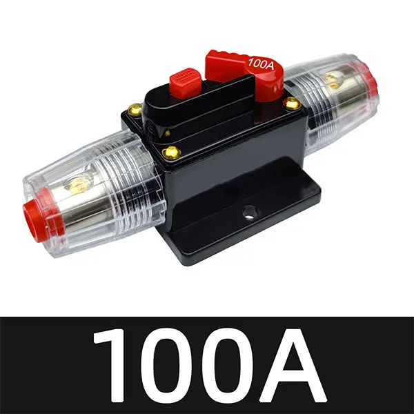 20-300 Ampere Car Audio System Manual Reset Waterproof Marine Circuit Breaker Reset Fuse 12V-48V DC Waterproof Circuit Breaker