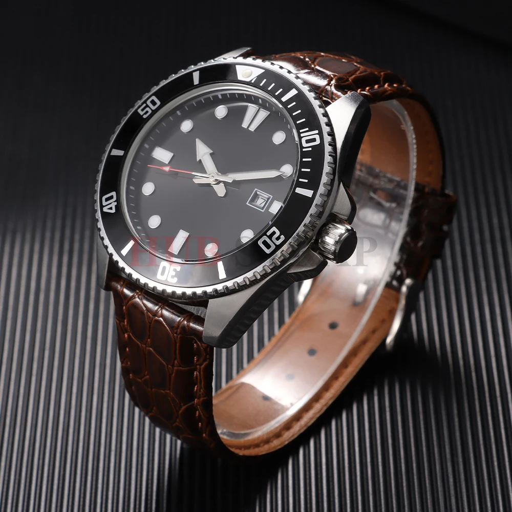 Crocodile Pattern Design Leather Watchbands Automatic Buckle Men Women Business Watch Band 12/14/16/18/19/20/22mm Watch Straps