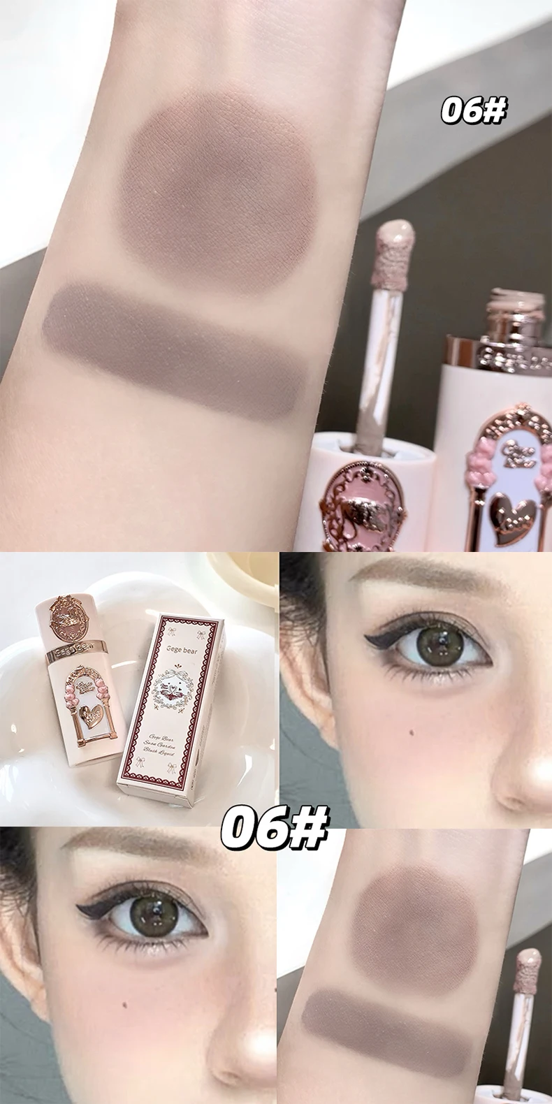 Light Blush Liquid Gege Bear Moisturizing Matte Vitality Moisturizing Whitening Brightening Natural Rouge