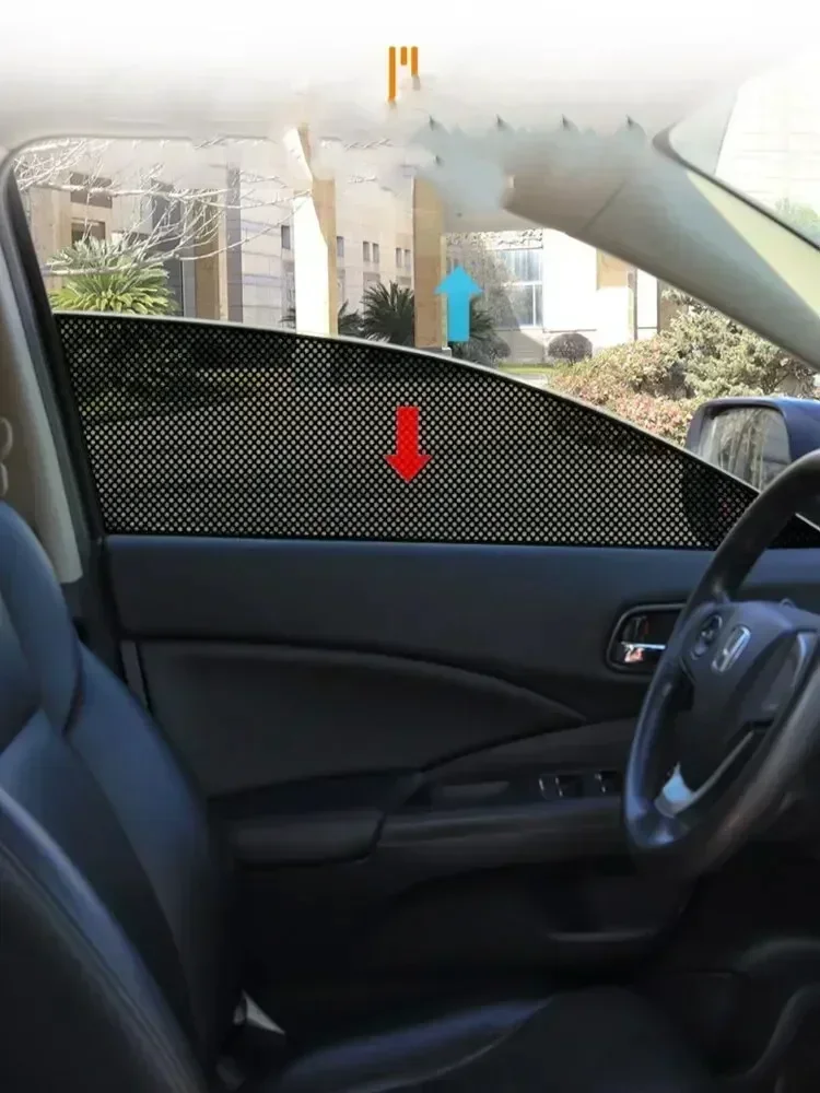 Car Window Shade Electrostatic Stickers Anti-UV Privacy Black White Dotted Sunshade Window Stickers for Auto Side Blocks Covers