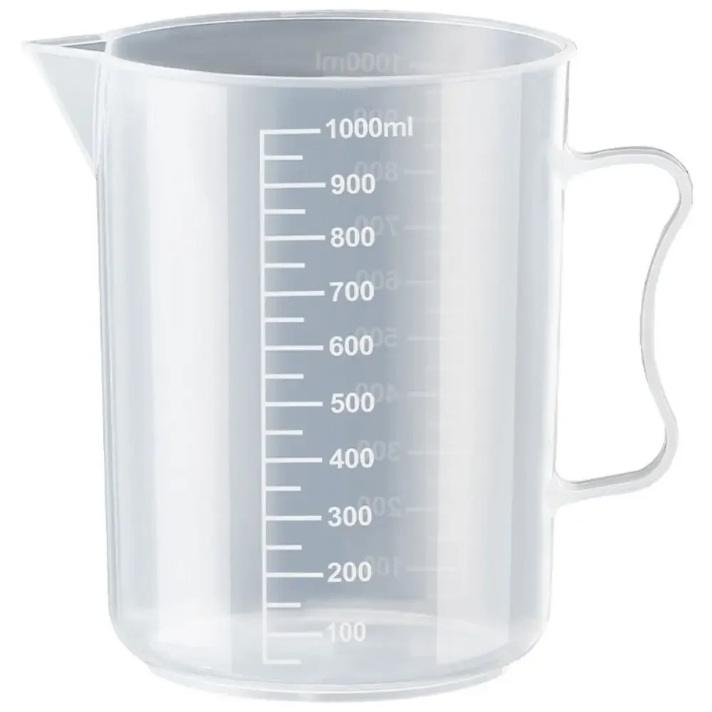100-5000ml Kitchen Food Grade Measuring Cup Lidless with Lid Scale PC High Temperature Resistant Milk Tea Shop Plastic Beaker