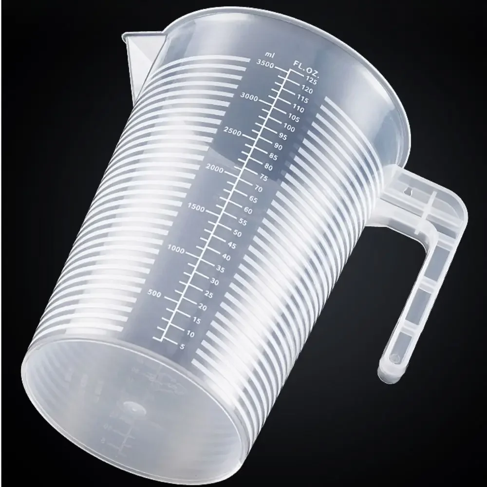 100-5000ml Kitchen Food Grade Measuring Cup Lidless with Lid Scale PC High Temperature Resistant Milk Tea Shop Plastic Beaker