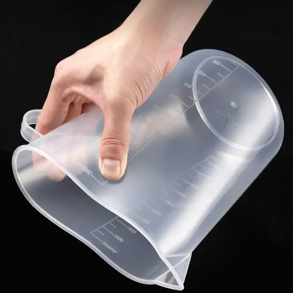 100-5000ml Kitchen Food Grade Measuring Cup Lidless with Lid Scale PC High Temperature Resistant Milk Tea Shop Plastic Beaker