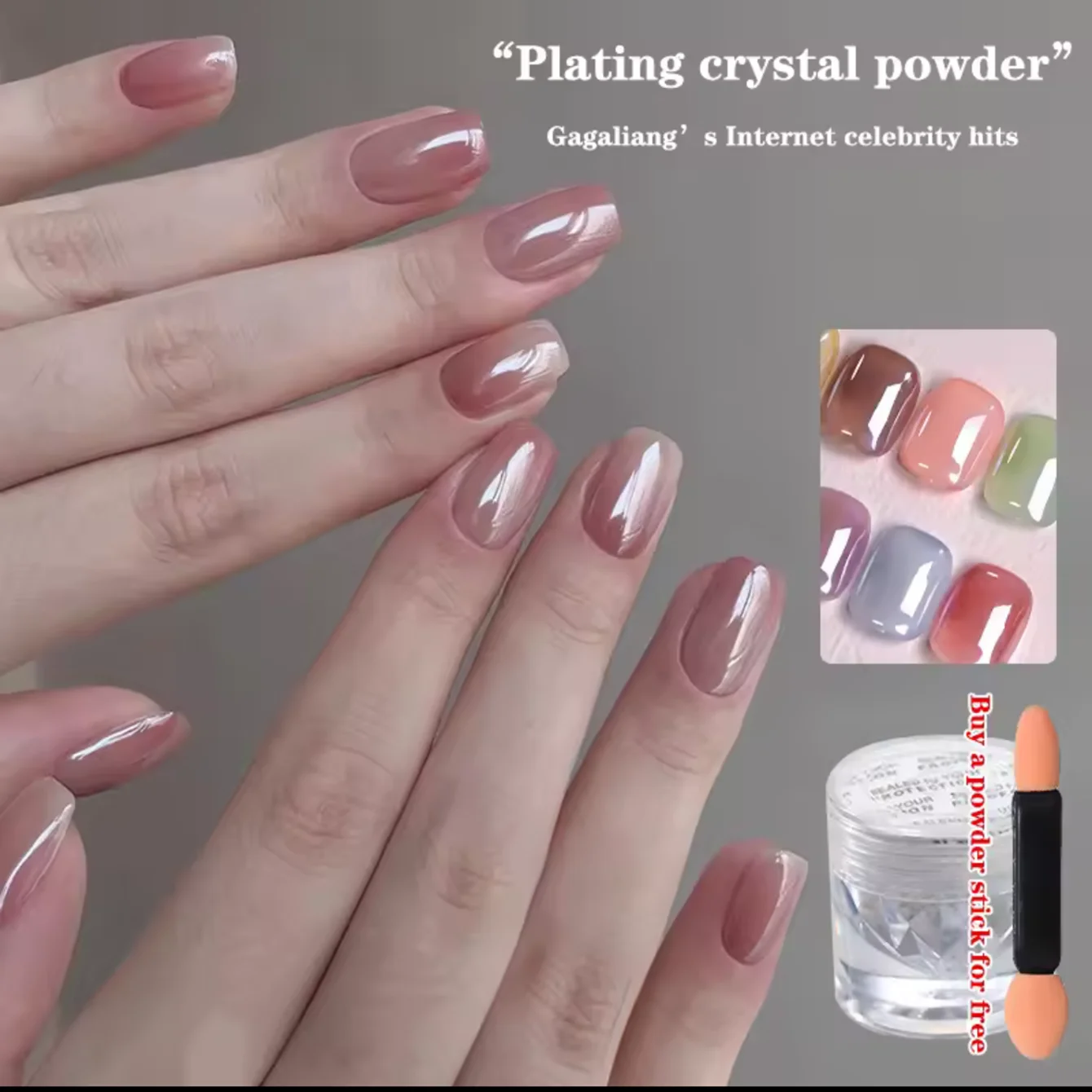 Pearl White Nails Glitter Dust Chrome Moonlight Rubbing on Powder Silver Shell Mirror Pigment Nail Art Supplies Decoration