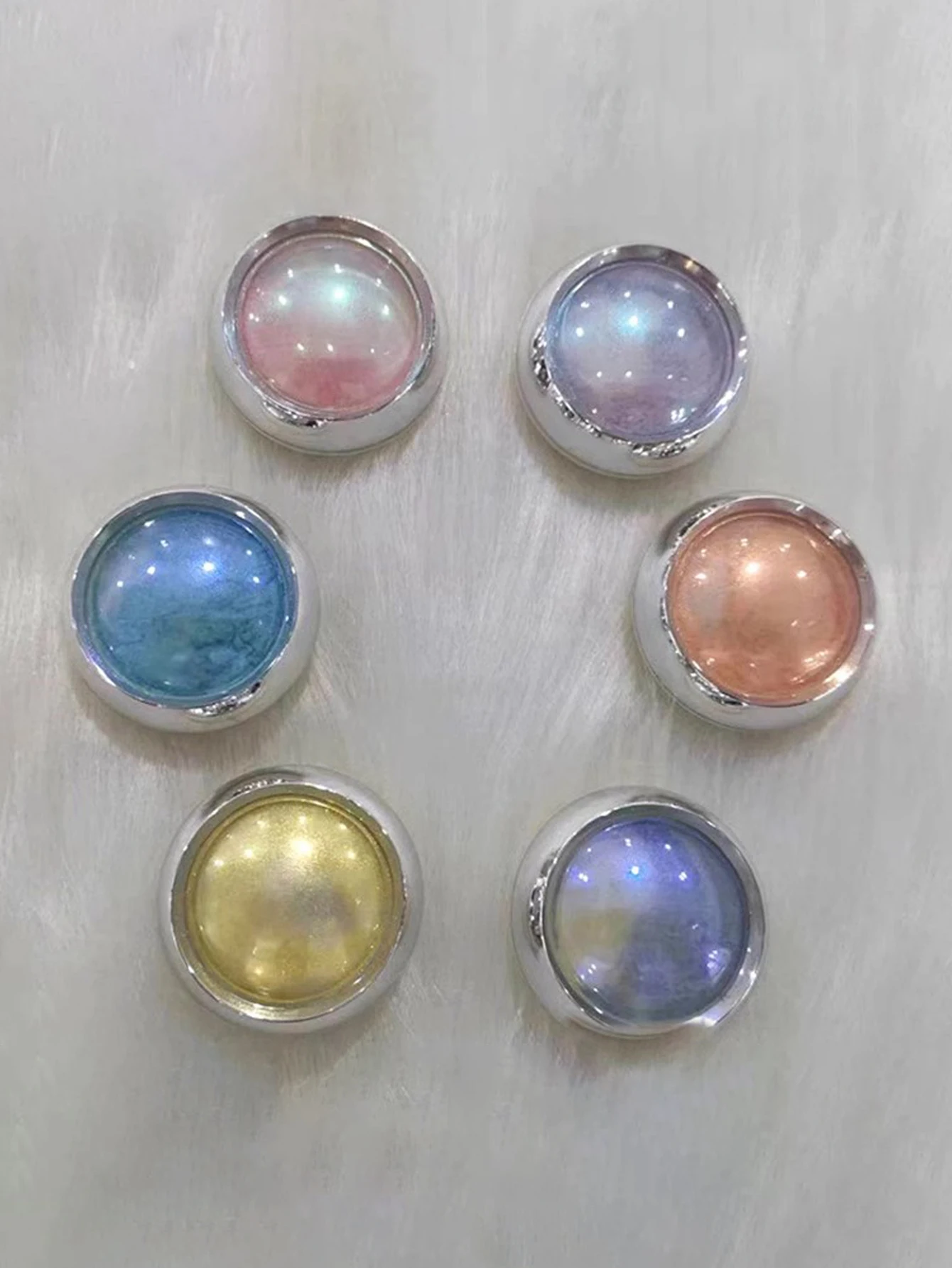 Pearl White Nails Glitter Dust Chrome Moonlight Rubbing on Powder Silver Shell Mirror Pigment Nail Art Supplies Decoration