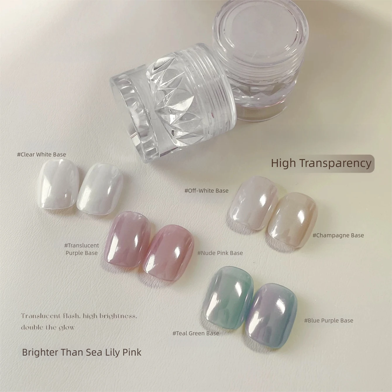Pearl White Nails Glitter Dust Chrome Moonlight Rubbing on Powder Silver Shell Mirror Pigment Nail Art Supplies Decoration