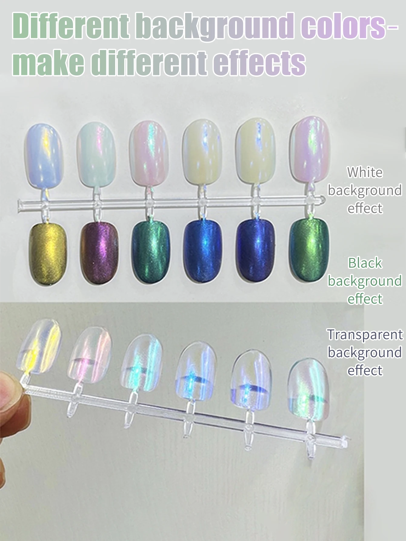 Pearl White Nails Glitter Dust Chrome Moonlight Rubbing on Powder Silver Shell Mirror Pigment Nail Art Supplies Decoration