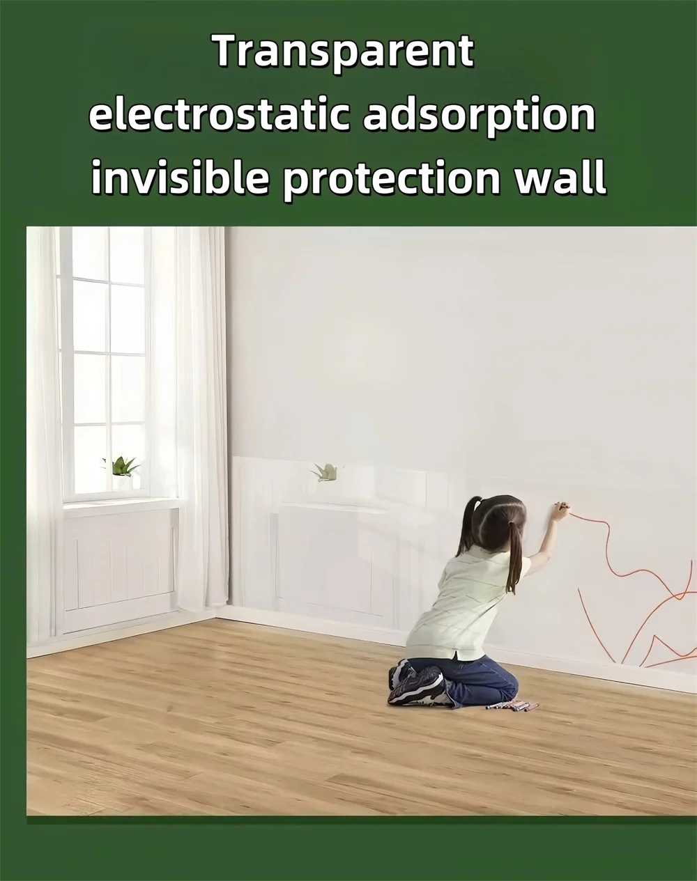 3M/5M/10M Kitchen Wall Wallpaper Transparent Electrostatic Protective Film Oil Proof Wall Sticker Waterproof Paper Home Decor