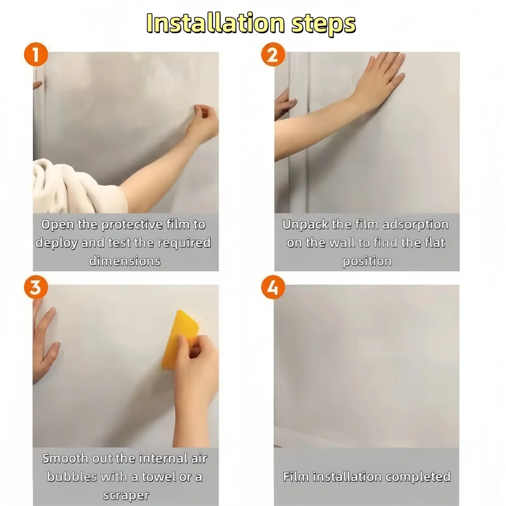 3M/5M/10M Kitchen Wall Wallpaper Transparent Electrostatic Protective Film Oil Proof Wall Sticker Waterproof Paper Home Decor