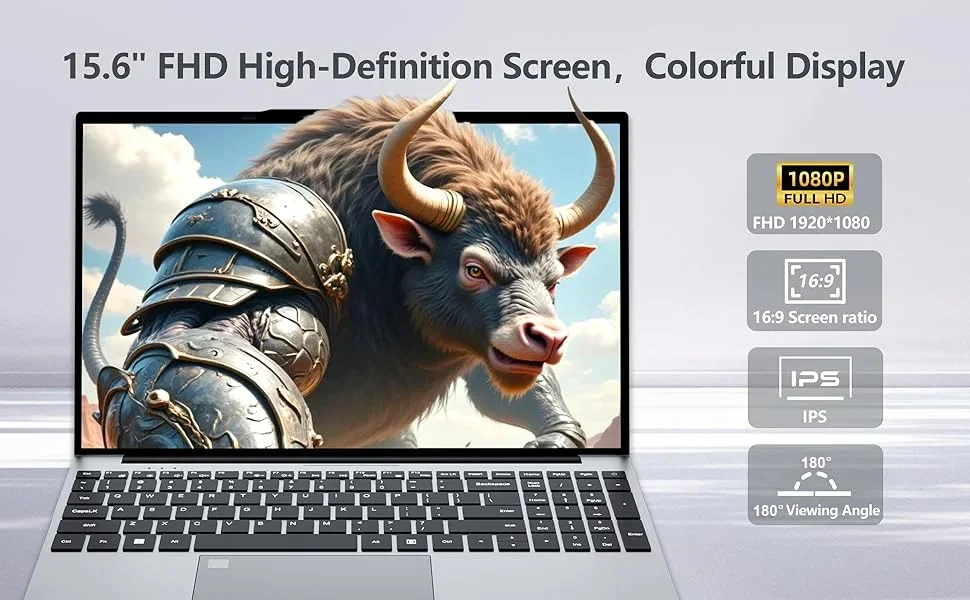 15.6" Windows 11 Laptops Intel Core i9-10980HK 16GB RAM 1TB SSD Gaming Laptop Office Study Home Use Backlight Fingerprint UnIock