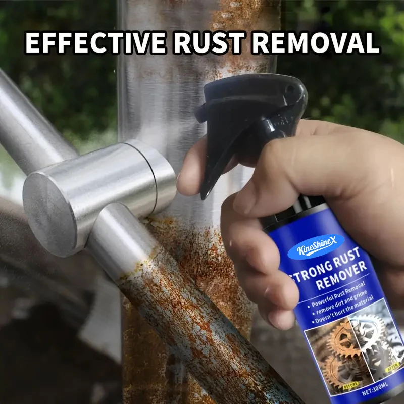 Car Rust Remover Auto Exhaust Pipe Quickly Rust Derusting Spray Car Wheel Hub Care Clean Metal Iron Prowder Stain Removal Agent