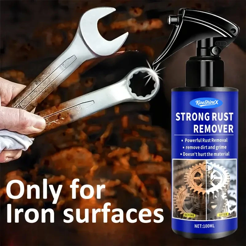 Car Rust Remover Auto Exhaust Pipe Quickly Rust Derusting Spray Car Wheel Hub Care Clean Metal Iron Prowder Stain Removal Agent