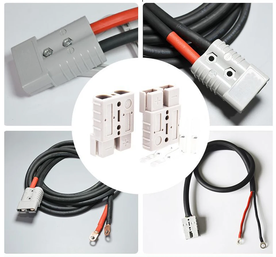 2/4/6PCS 50A 120A 175A 350A Battery Charging Connector 600V High Current Quick Power Plug for Electric Car Battery,Solar Cable