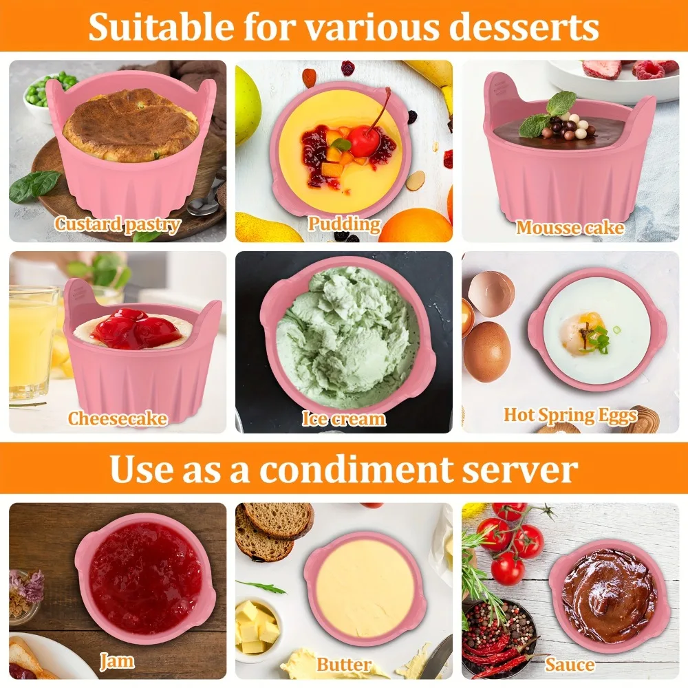 Non-Stick Baking Molds for Air Fryer Steamer, Reusable Dishwasher Safe for Cupcakes Muffins Healthy Meals