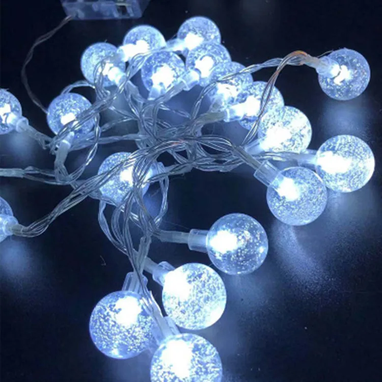 22M Solar String Lights Outdoor Led Crystal Globe Lights Waterproof Solar Festoon Fairy Light for Garden Christmas Outdoor Decor