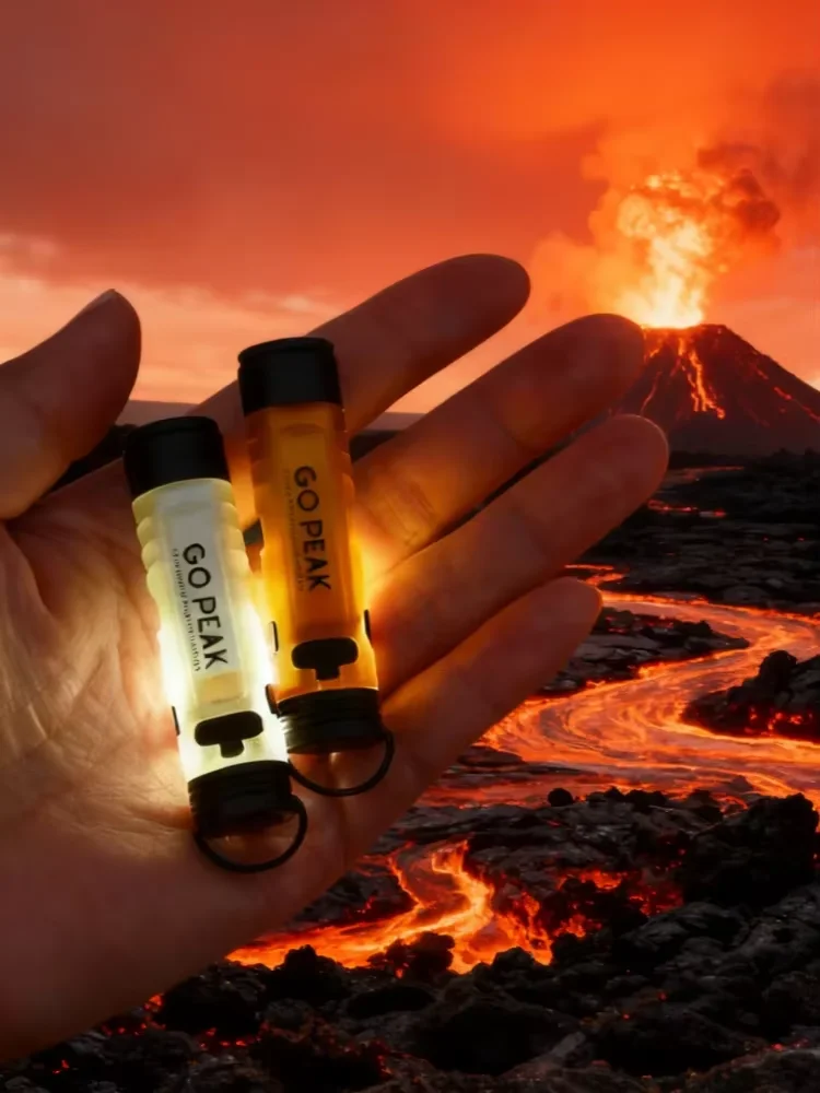 GOPEAK 5050 LED Small Light Key Clip Cap with 7 Colors Outdoor Emergency Pocket Flashlight Long Endurance for Disaster Relief