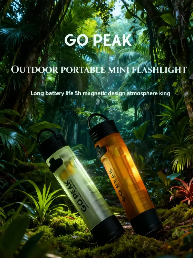 GOPEAK 5050 LED Small Light Key Clip Cap with 7 Colors Outdoor Emergency Pocket Flashlight Long Endurance for Disaster Relief