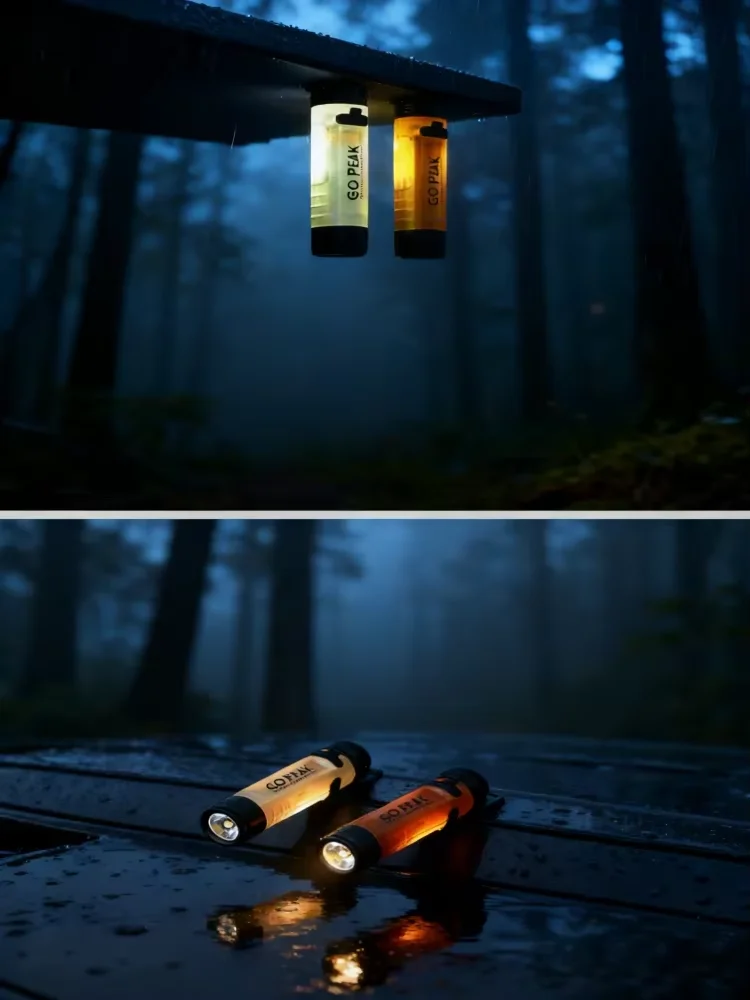 GOPEAK 5050 LED Small Light Key Clip Cap with 7 Colors Outdoor Emergency Pocket Flashlight Long Endurance for Disaster Relief