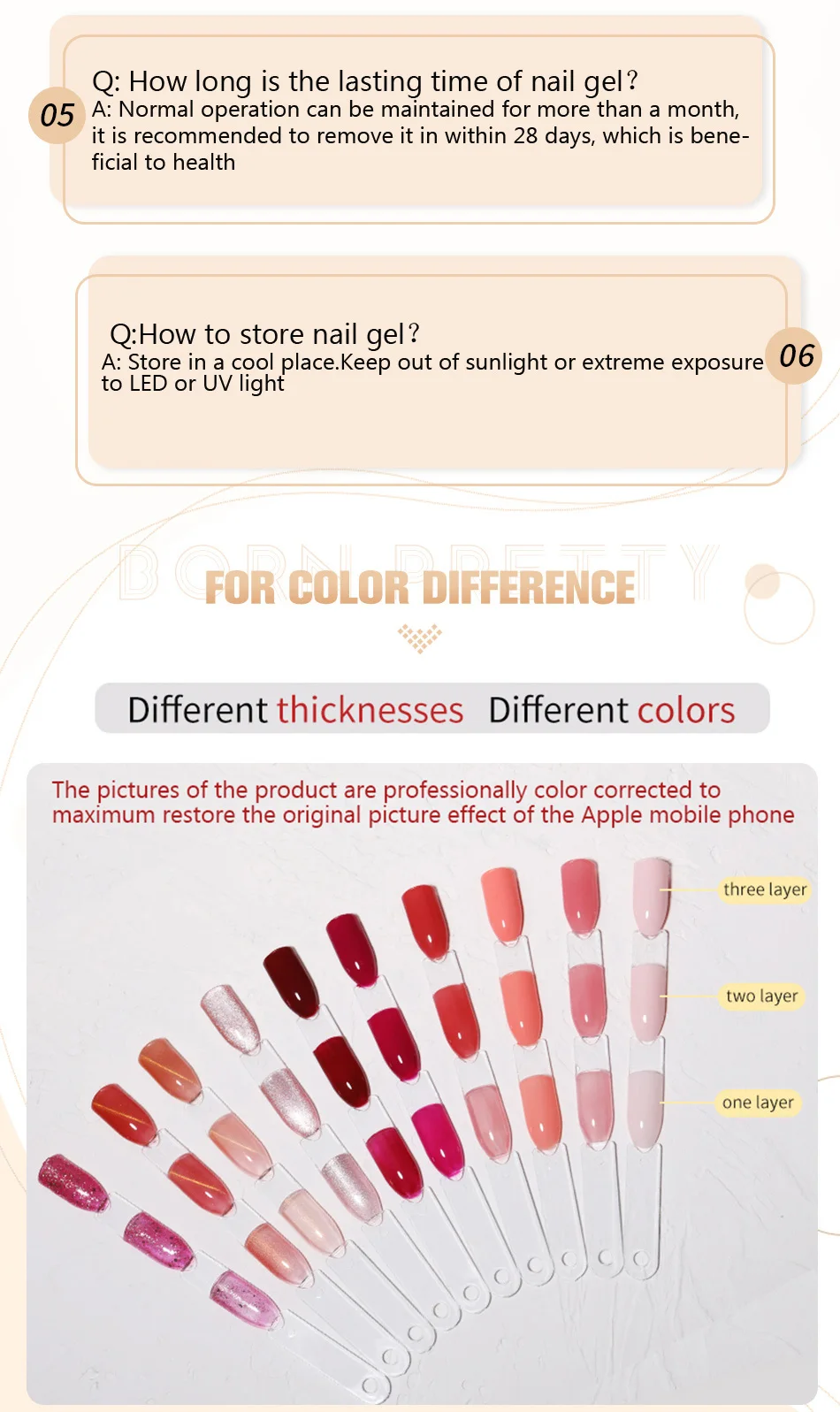 BORN PRETTY 5ML Gold Metallic Gel Polish Sliver Mirror Effect French Design Line Flower Drawing Gel UV Soak Off Varnish Manicure