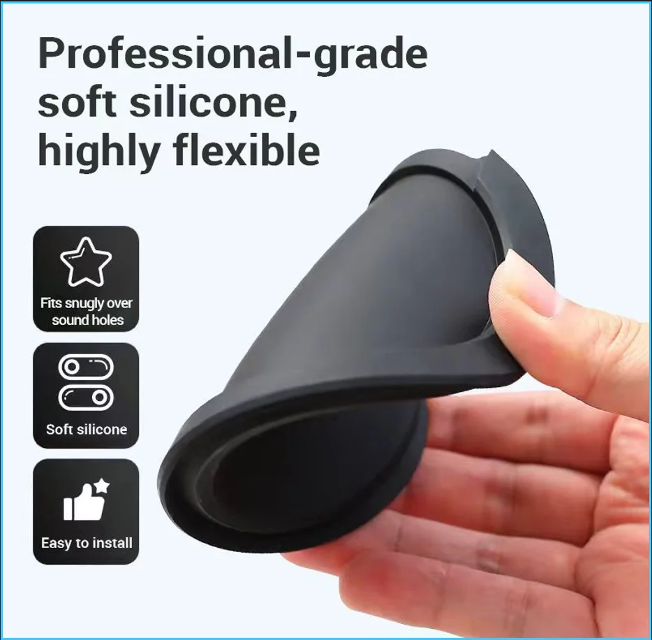Acoustic Guitar Sound Hole Cover Classical Noise Reduction, Buster Muffler, Prevent Feedback for Guitars Accessories