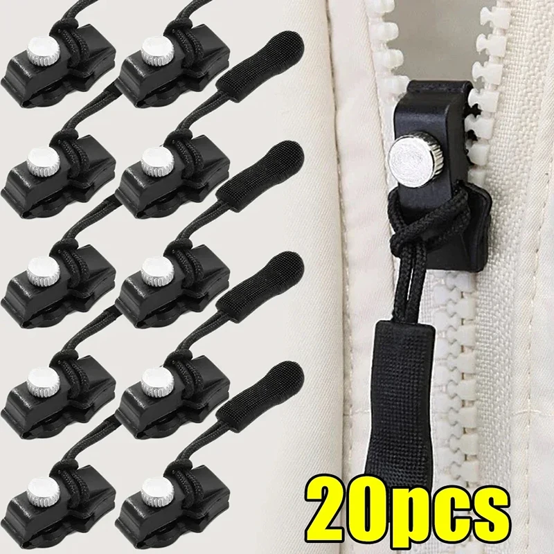 Universal Detachable Metal Zipper Slider Puller Detachable Instant Repair Kit DIY Replacement Lever Locks for Clothing Luggage