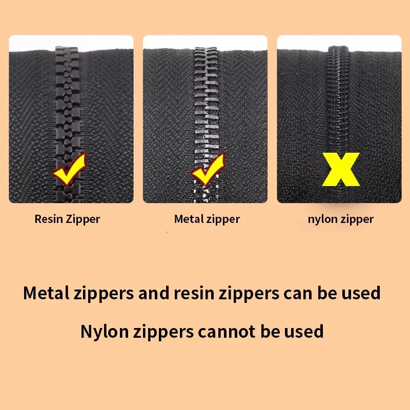 Universal Detachable Metal Zipper Slider Puller Detachable Instant Repair Kit DIY Replacement Lever Locks for Clothing Luggage