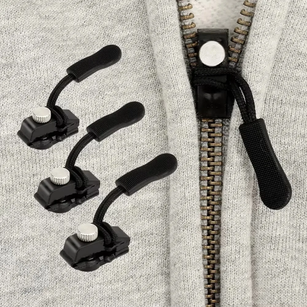 Universal Detachable Metal Zipper Slider Puller Detachable Instant Repair Kit DIY Replacement Lever Locks for Clothing Luggage