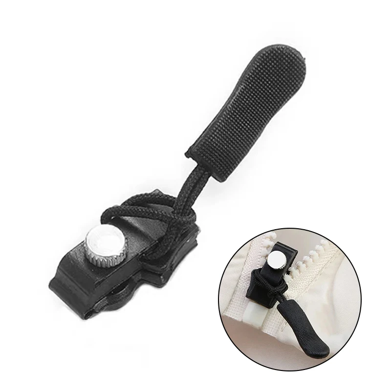 Universal Detachable Metal Zipper Slider Puller Detachable Instant Repair Kit DIY Replacement Lever Locks for Clothing Luggage