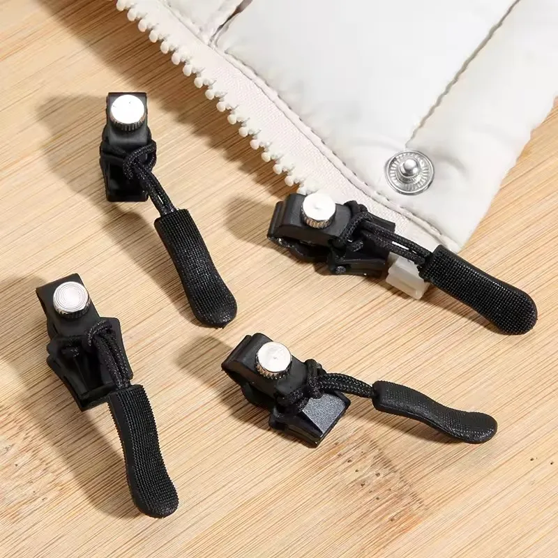 Universal Detachable Metal Zipper Slider Puller Detachable Instant Repair Kit DIY Replacement Lever Locks for Clothing Luggage