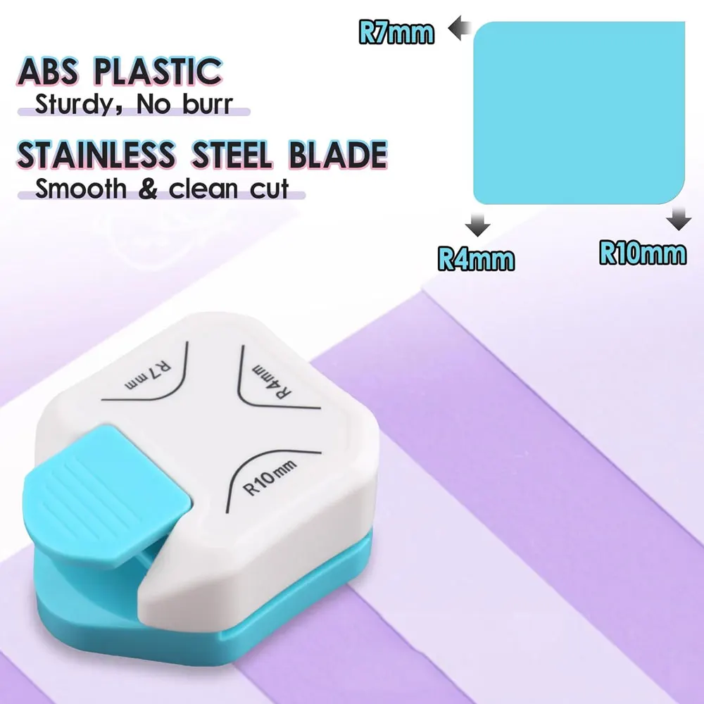 1pc 3-in-1 Corner Cutter, Paper Edge Cutter, Suitable for Paper Crafts, Scrapbooking and Photo Making.