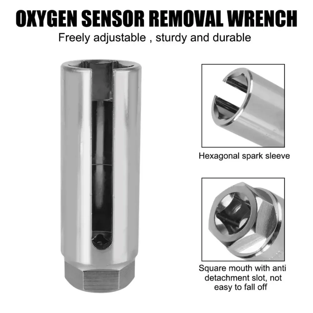Drive Socket Wrench Drive Removal Universal Auto Oxygen Sensor Installation Tool 22mm 1/2" Special Tool For Repairing
