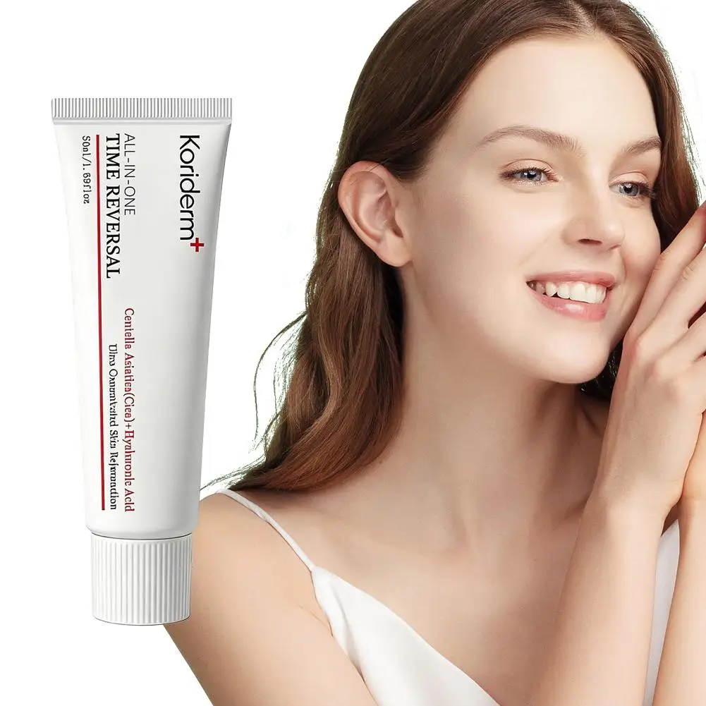 Koriderm+ Time Reversal All-in-One Cream 50ml Korean Original Face Centella Asiatica Hyaluronic Acid Whiten Anti-age Eye Cream