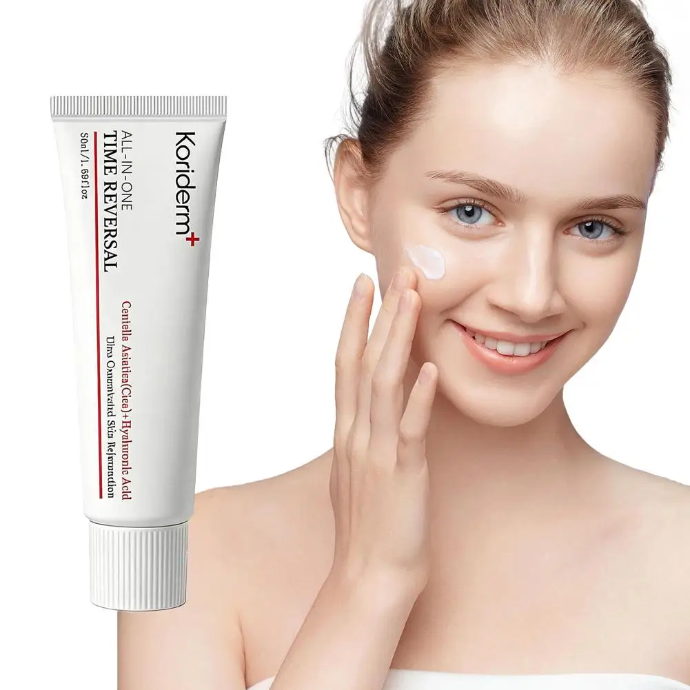 Koriderm+ Time Reversal All-in-One Cream 50ml Korean Original Face Centella Asiatica Hyaluronic Acid Whiten Anti-age Eye Cream