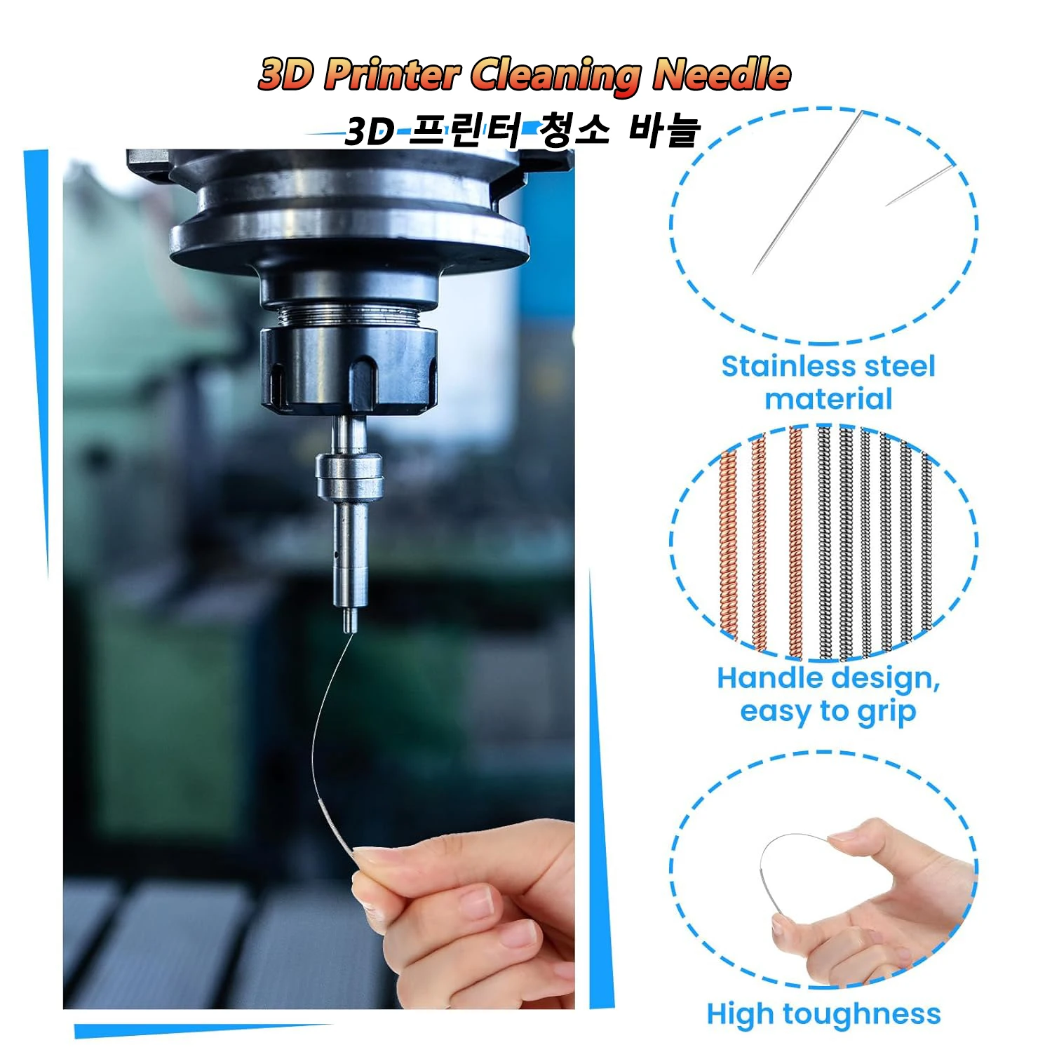 iLMH Car Windscreen Jet Nozzle Washer Tool Stainless Steel Wiper Nozzle Cleaning Kit For 3D Printer Jet, Gas Stoves, Shower Head