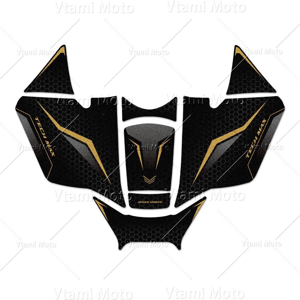 Motorcycle Fuel Tank Sticker Scooter Tank Pad Protection Decal For XMAX 300 2023-2026
