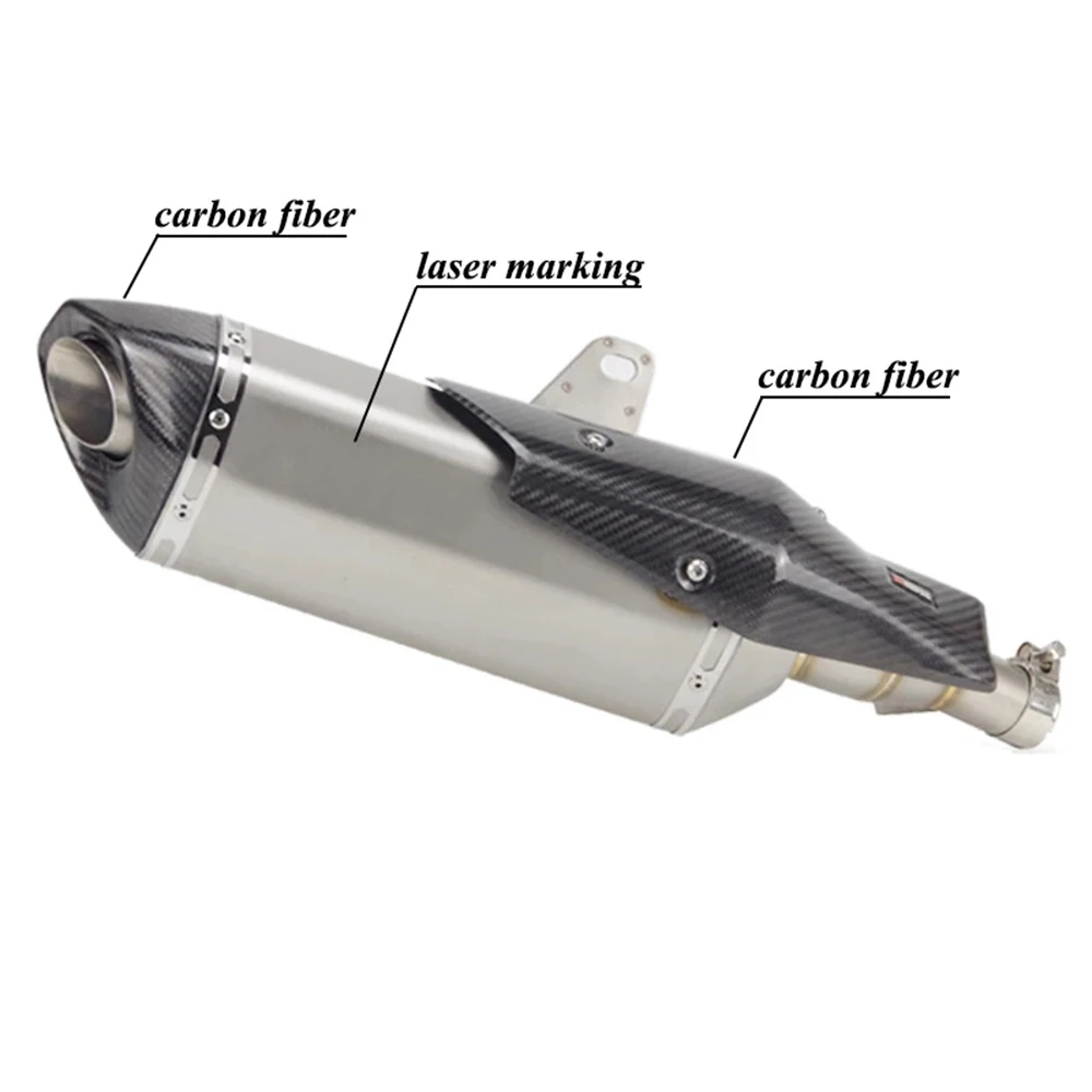 Motorcycle Exhaust Muffler Escape Tube Header Link Pipe Slip On For Honda X-ADV 750 X ADV750 ADV 2017 2018 - 2023