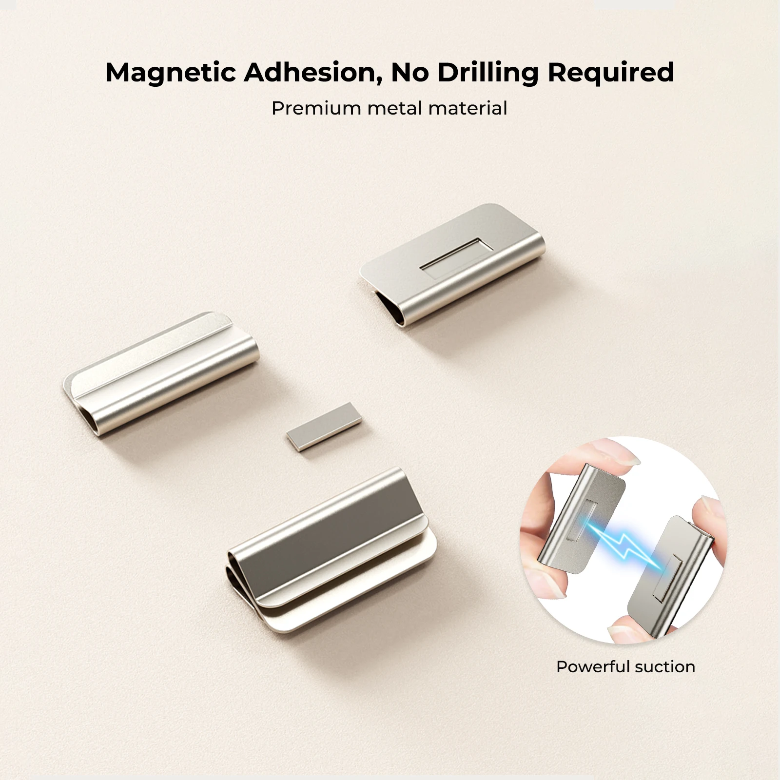 Magnetic Curtain Clips, Drill-Free Fasteners. Powerful Magnetic Hold Design. Suitable for Living Room and Bedroom Curtains