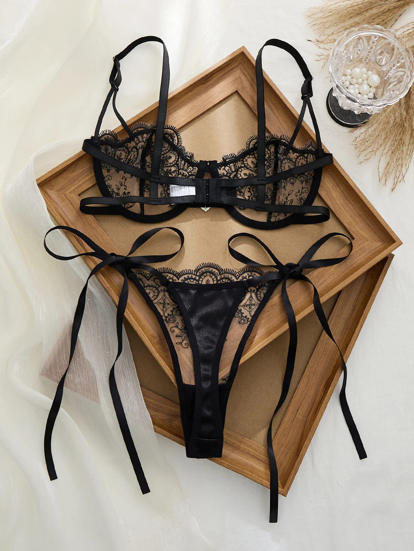 Three-Piece Bra Set, Provocative Lingerie, European Style, Pure Desire Bra, Strapless Underwear ZA825201