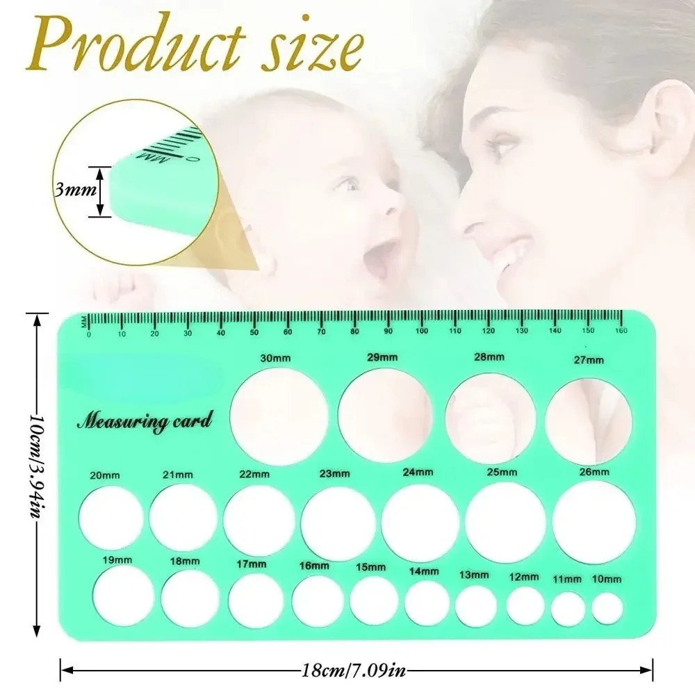 Flange Sizing Kit with 5PCS Flange Inserts 13/15/17/19/21mm for 24mm Flange of Most Pumps Breastfeeding Essential Pumping Kit