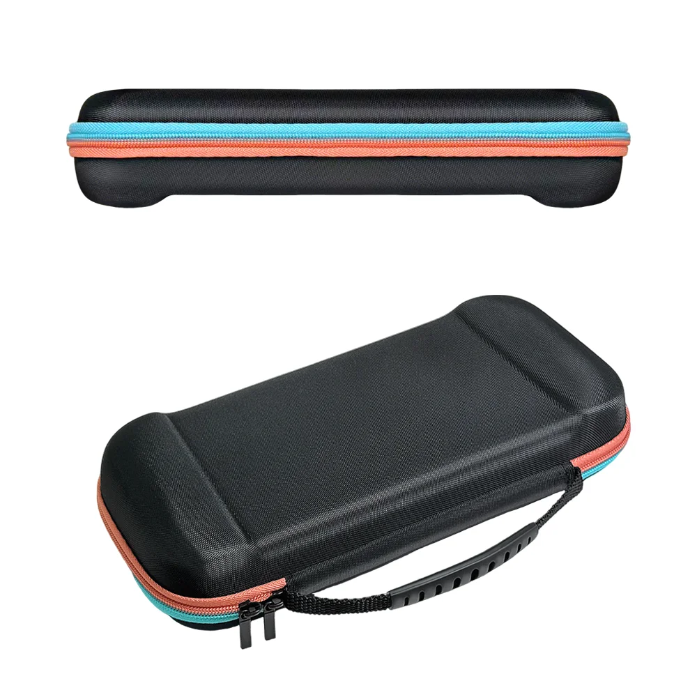 Storage bag for Switch 2 game console, red and blue color scheme, protective bag