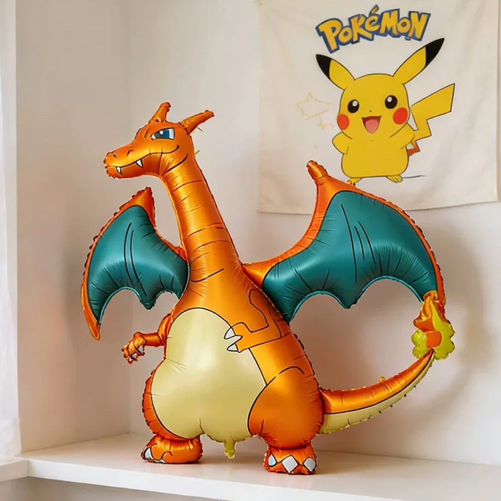 Pokemon 3D Balloon Large Charizard Pikachu Mew Cute Anime Figure Balloon Children Birthday Partys Supplies Decoration Gifts