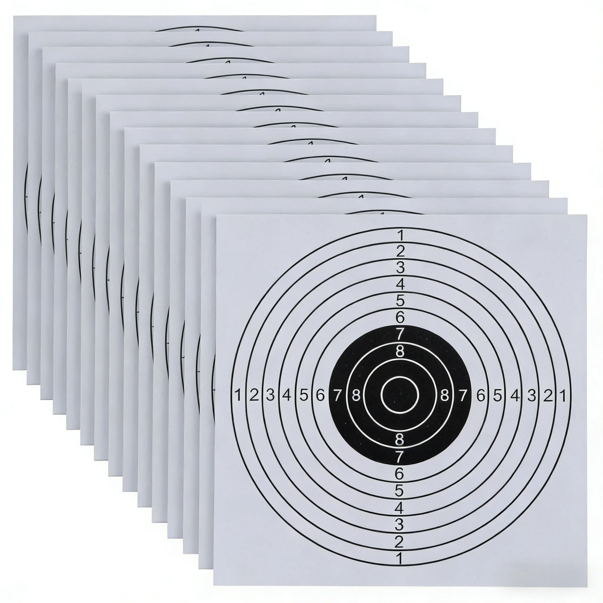 20/60/100Pcs 5.5 Inch Vertical Square Target Shooting Target Stickers Reactive Hunting Shooting Training Paper for Hunting