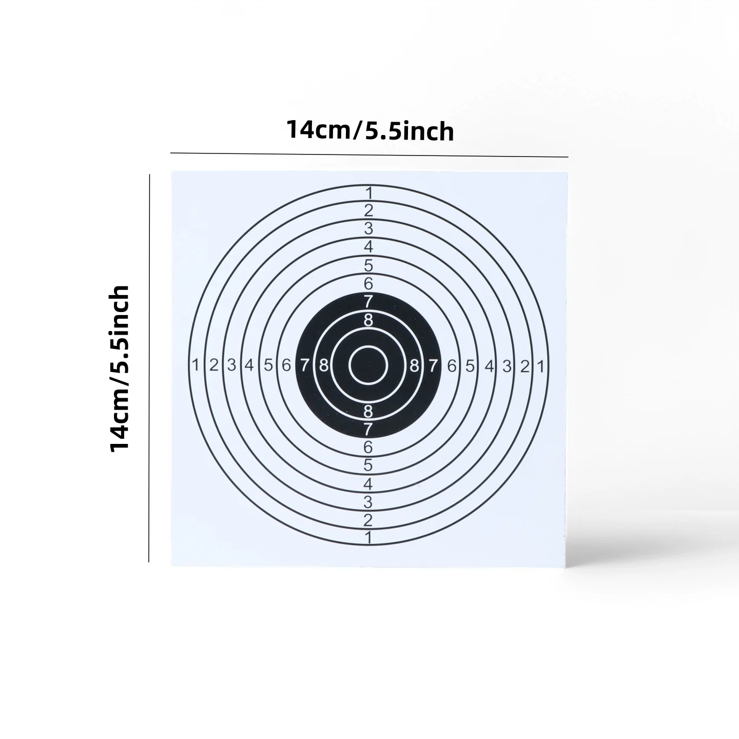 20/60/100Pcs 5.5 Inch Vertical Square Target Shooting Target Stickers Reactive Hunting Shooting Training Paper for Hunting