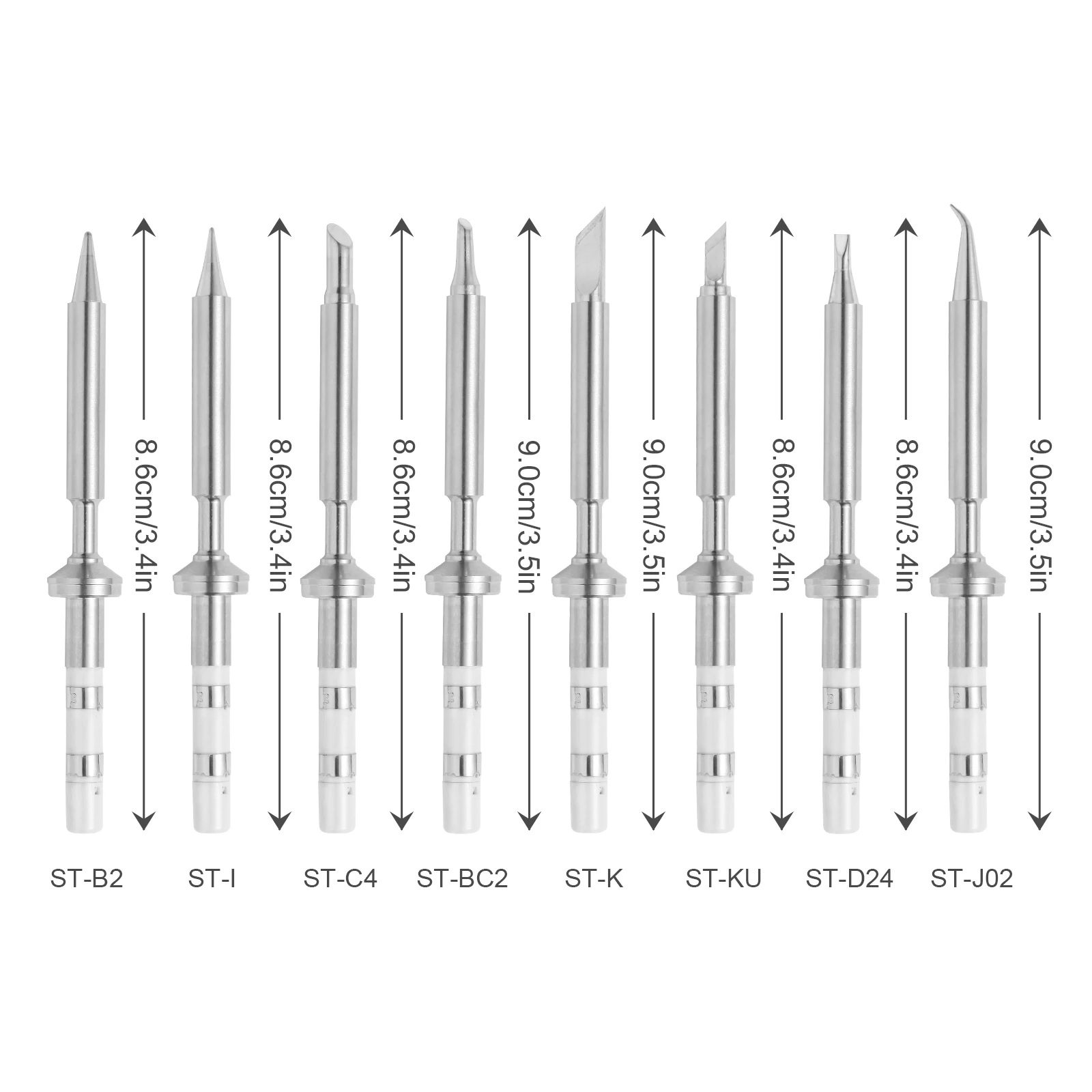 Pine64 Pinecil V2 TS100 TS101 Electric Soldering Iron Tip Replacement Various Models Tips Series ST-B2/BC2/K/KU/J02/D24/C4/I