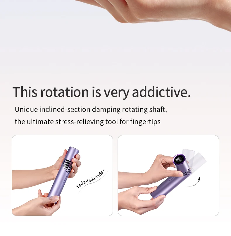 Brushless Motor Large Capacity Portable Charging Folding Lipstick Mini Handheld/Neck Hanging Small Fan