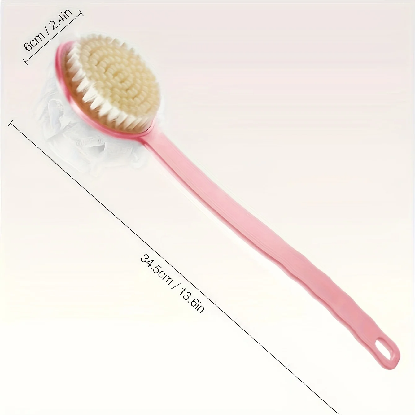 Bath Brush Back Body Bath Shower Sponge Scrubber Brushes With Handle Exfoliating Scrub Skin Massager Exfoliation Bathroom Brush