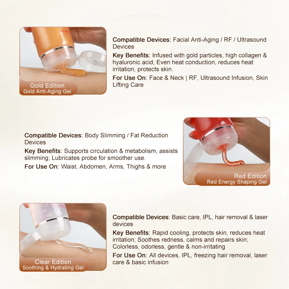 300g Beauty Machine Conductive Gel RF Radio Frequency Ultrasonic Cavitation Body Slimming Massage Gel for Skin Care Device