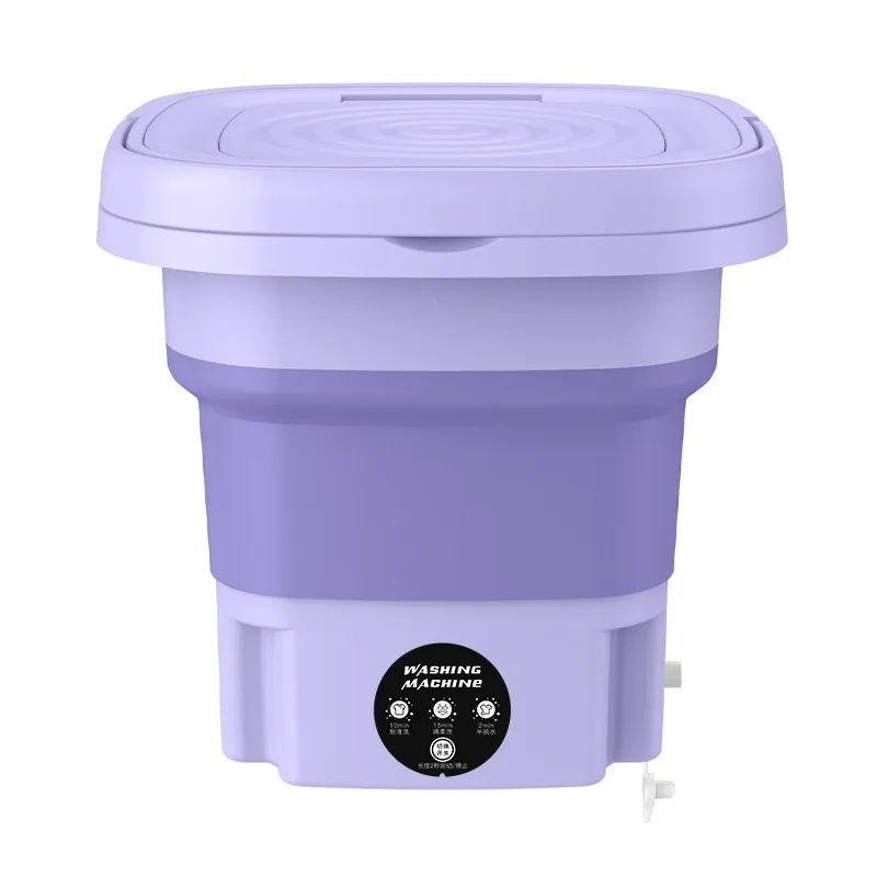 Household small folding washing machine, student dormitory underwear, socks, mini cleaning machine, portable washing bucket