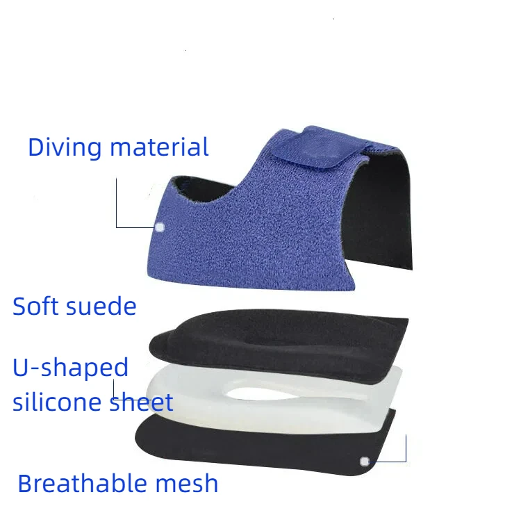 Plantar Fasciitis Heel Spur Foot Support With U-Shaped Silicone Gel Heel Cups for Heel Pain Relief Insoles for Man Woman Walking