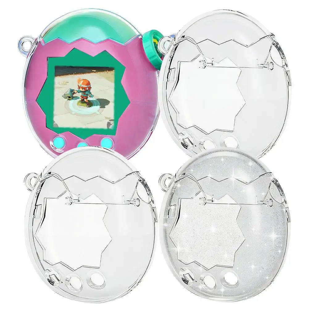 Clear PC Protective Case for Tamagotchi Paradise, Transparent Shockproof Full Cover Shell